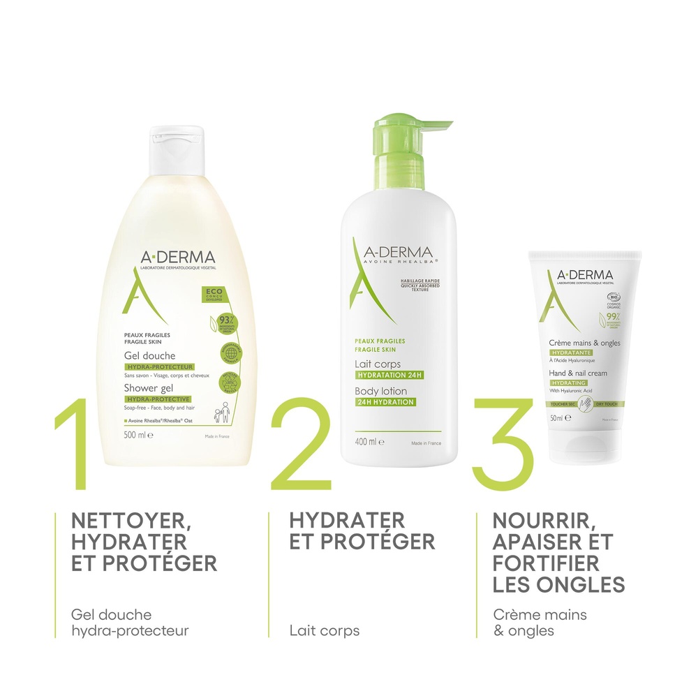 A-Derma A-DERMA Crème mains & ongles hydratanteLES INDISPENSABLES 50 ml Crème