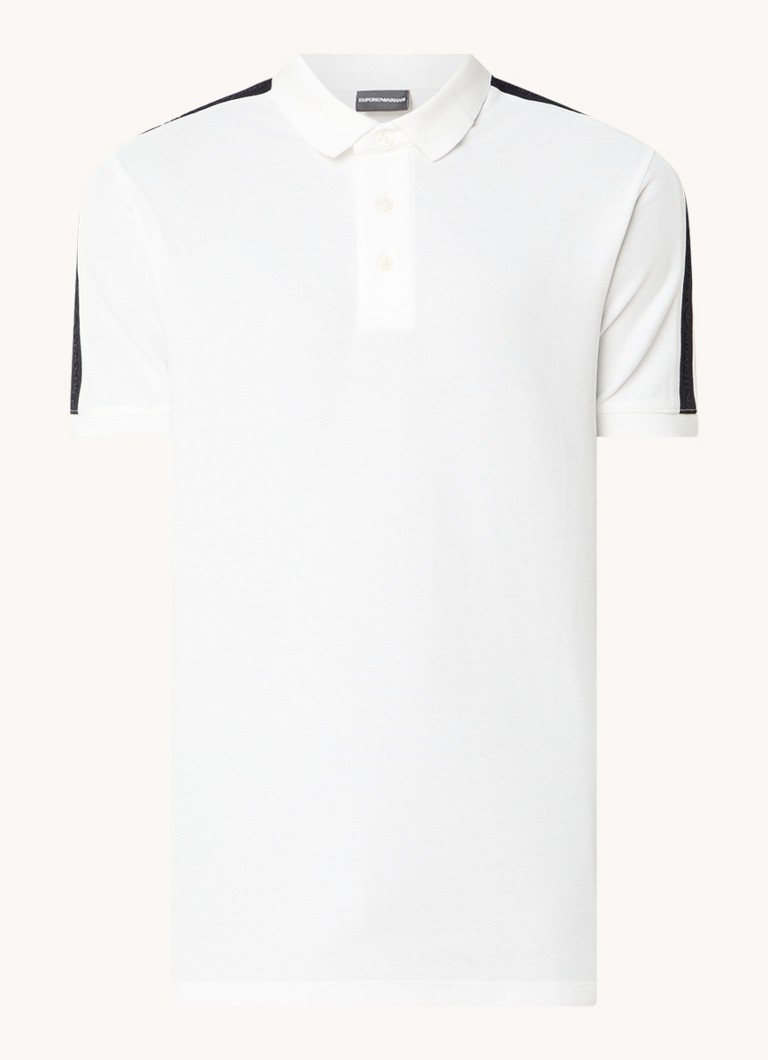 Emporio Armani polo majica regularnog kroja s vezom logotipa
