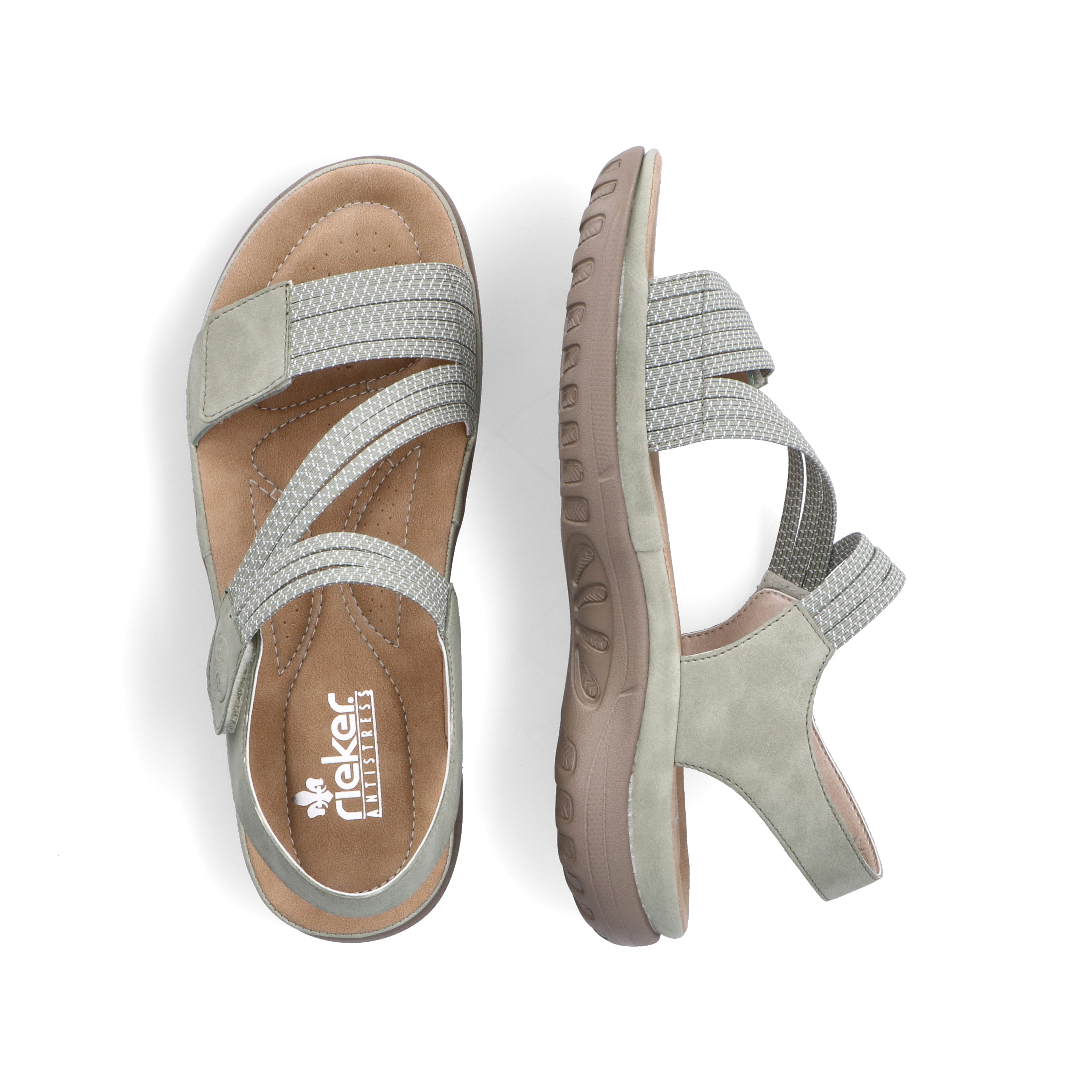 Rieker Damen Riemchensandalen mintgrün