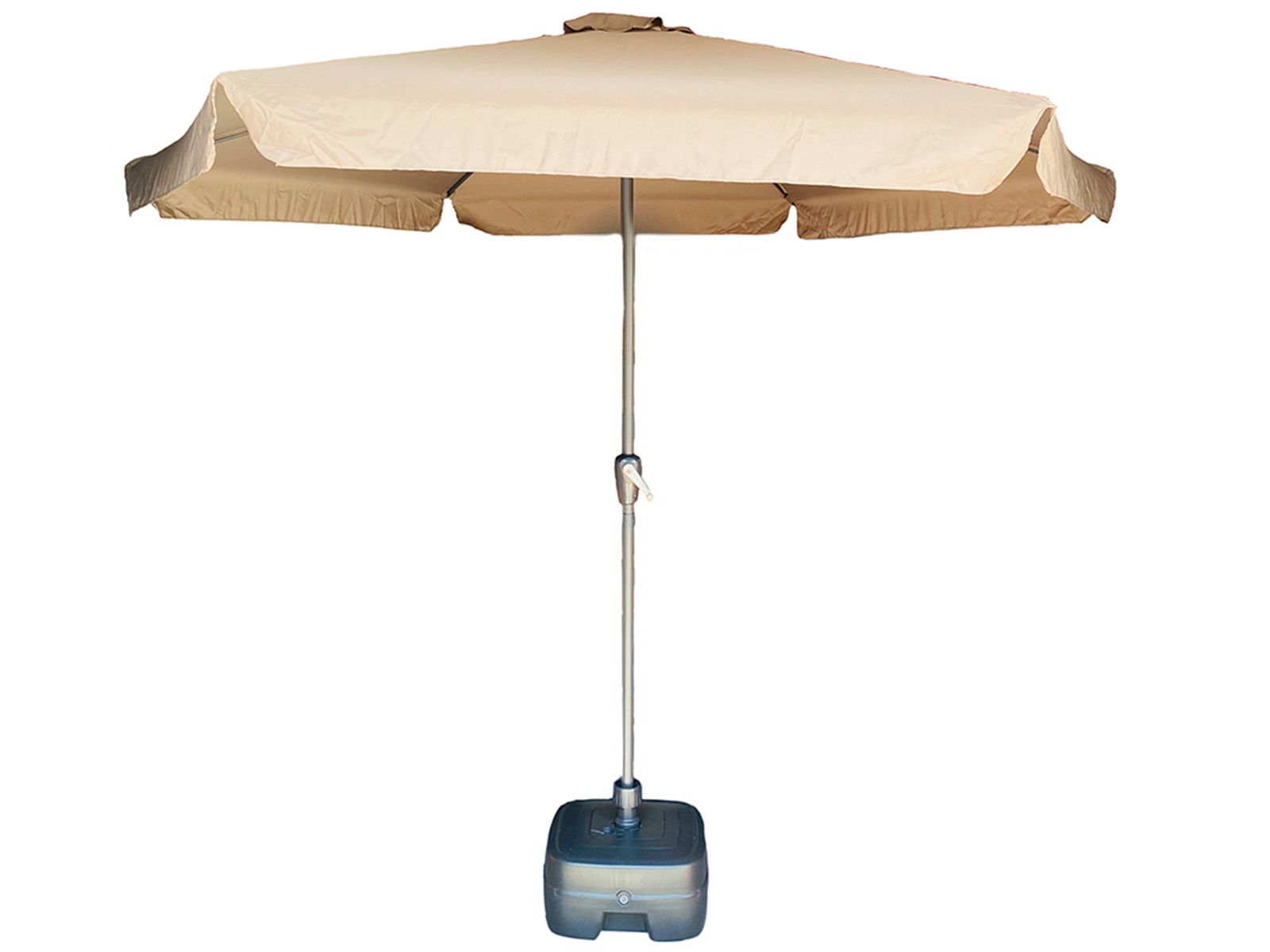 CUHOC Urban Taupe Sonnenschirm mit Hülle und Stände