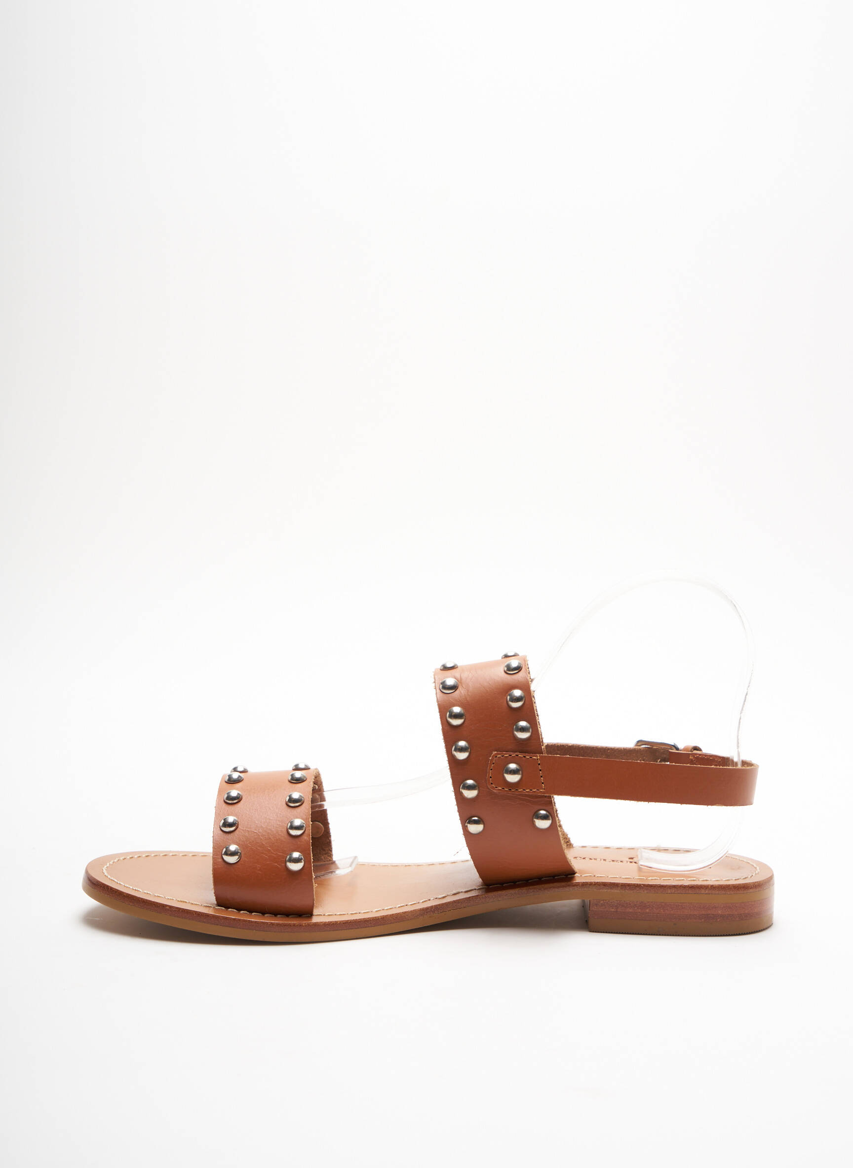 Couleur Pourpre Sandales Nu Pieds Femme couleur marron