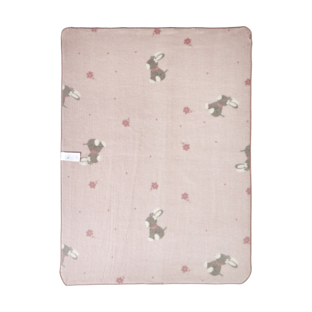 Babydecke Esel Emmi Girl mit Allover-Motiv in rosa