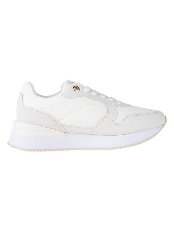 Tommy Hilfiger Shoes Leder-Sneakers in Weiß günstig kaufen 37