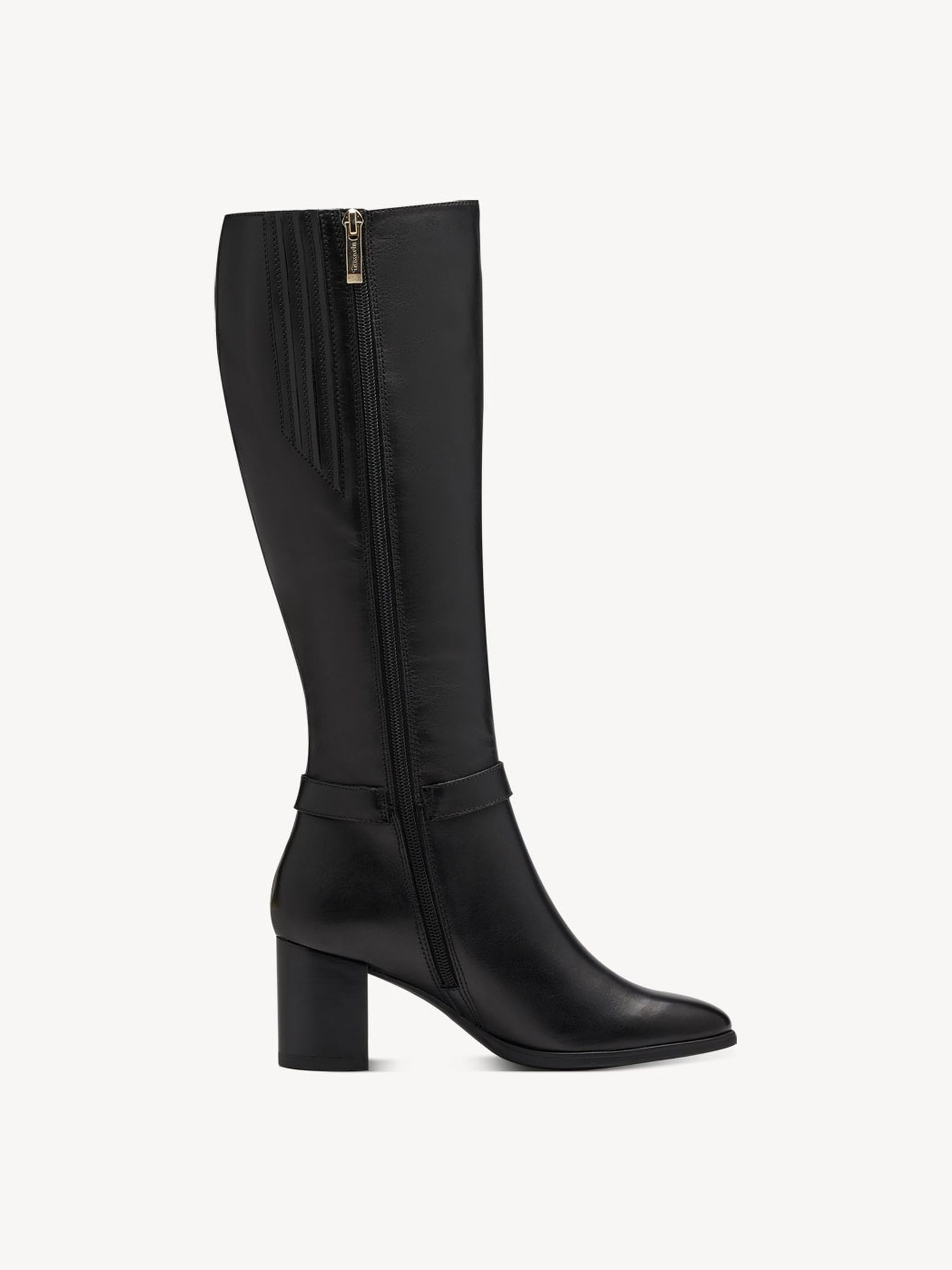 Bottine en cuir - noir