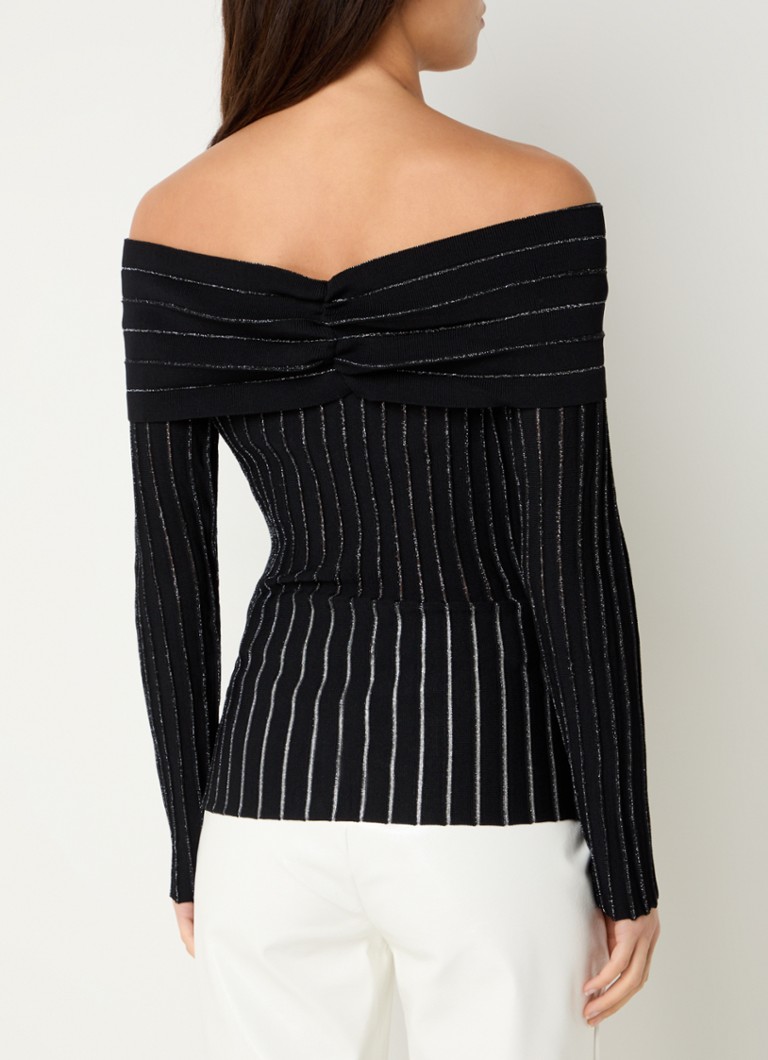 Top a spalle scoperte Nikkie Fae in lurex