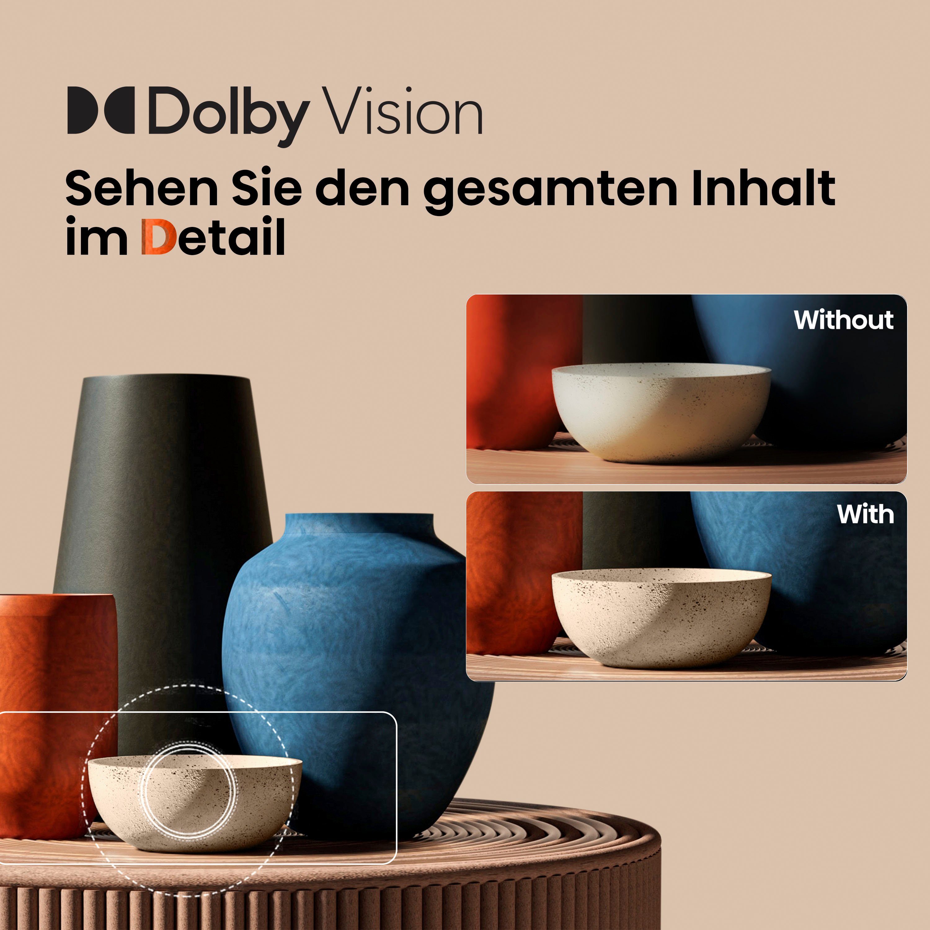 Hisense 75E61KT LED-Fernseher (190,5 cm/75 Zoll, 4K Ultra HD, Smart-TV, Smart-TV, Dolby Vision, Triple Tuner DVB-C/S/S2/T/T2)