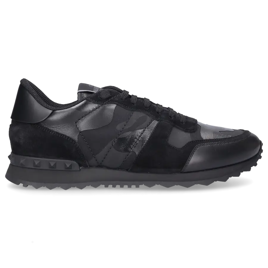 Valentino Garavani - Sneaker low ROCKRUNNER Veloursleder - schwarz