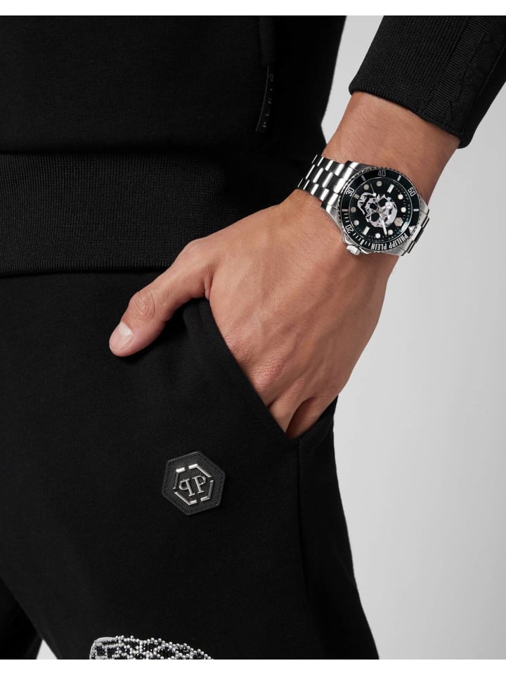 Philipp Plein Philipp Plein Herrenuhr The $kull Diver in silber günstig kaufen onesize
