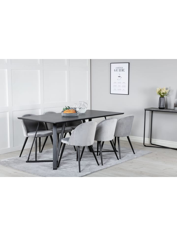 ebuy24 Essgruppe Marina 23 (7-teilig) Hellgrau 90 x 180 cm günstig kaufen onesize