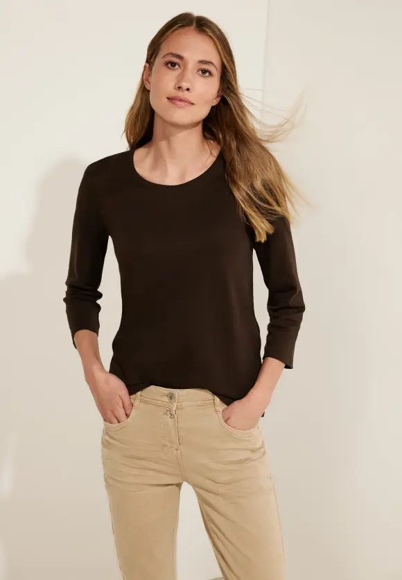 CECIL Basic Shirt mit Rundhals