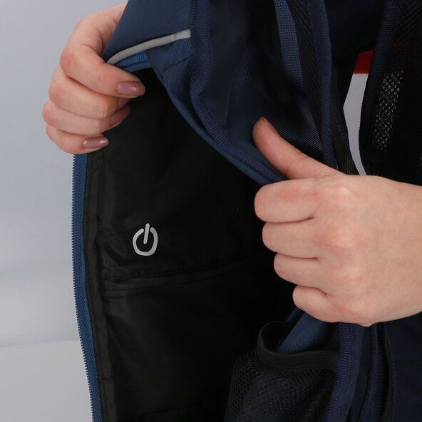 Fahrrad-Rucksack mit Blinkfunktion