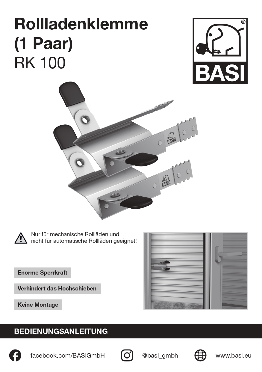 Basi Rollladensicherung RK100