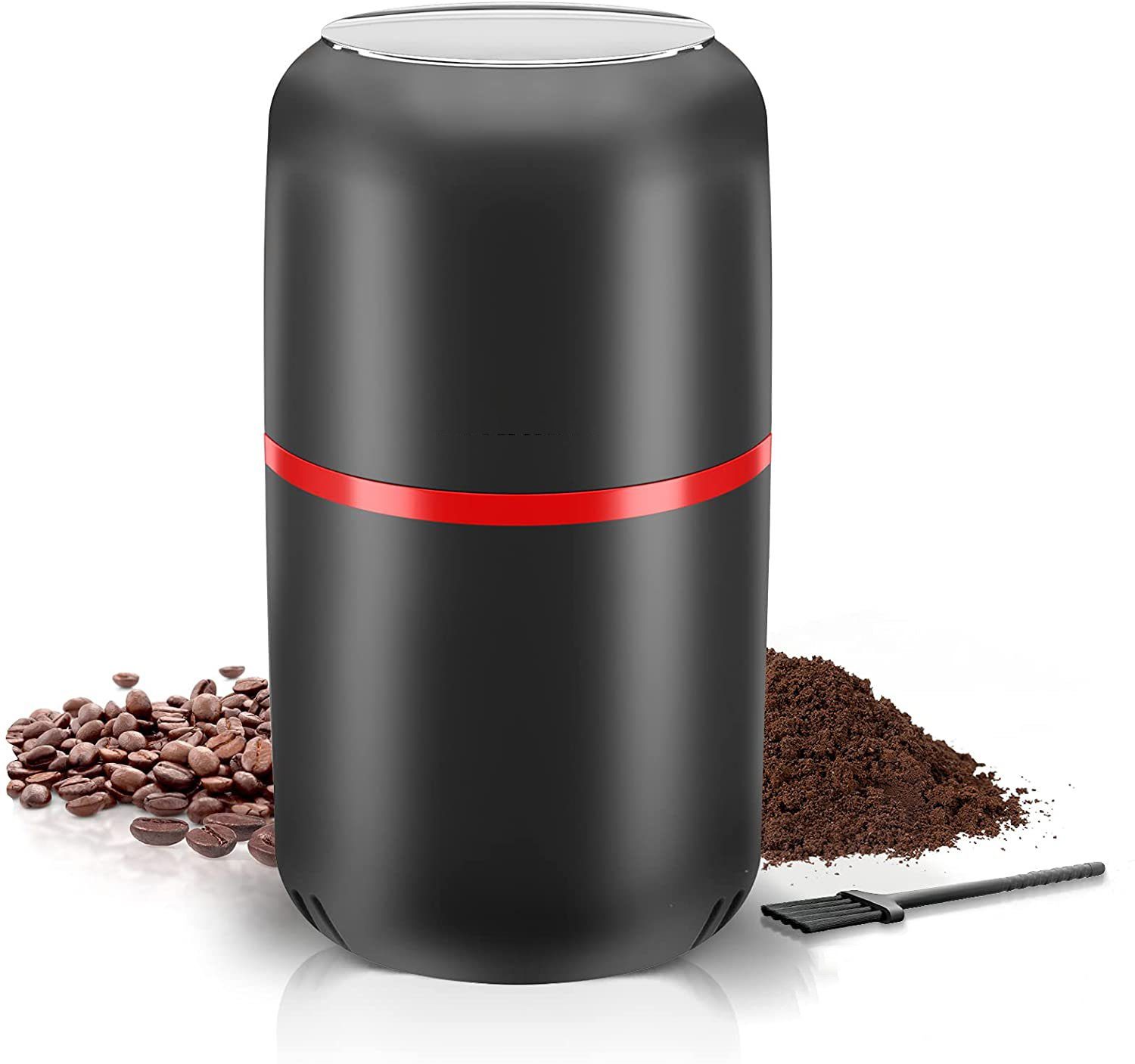 Haiaveng Kaffeemühle Kaffeemühle 150w Elektrische Kaffeemühle, 304 Edelstahl Klingen Multi-Way Einfach Zu Bedienen