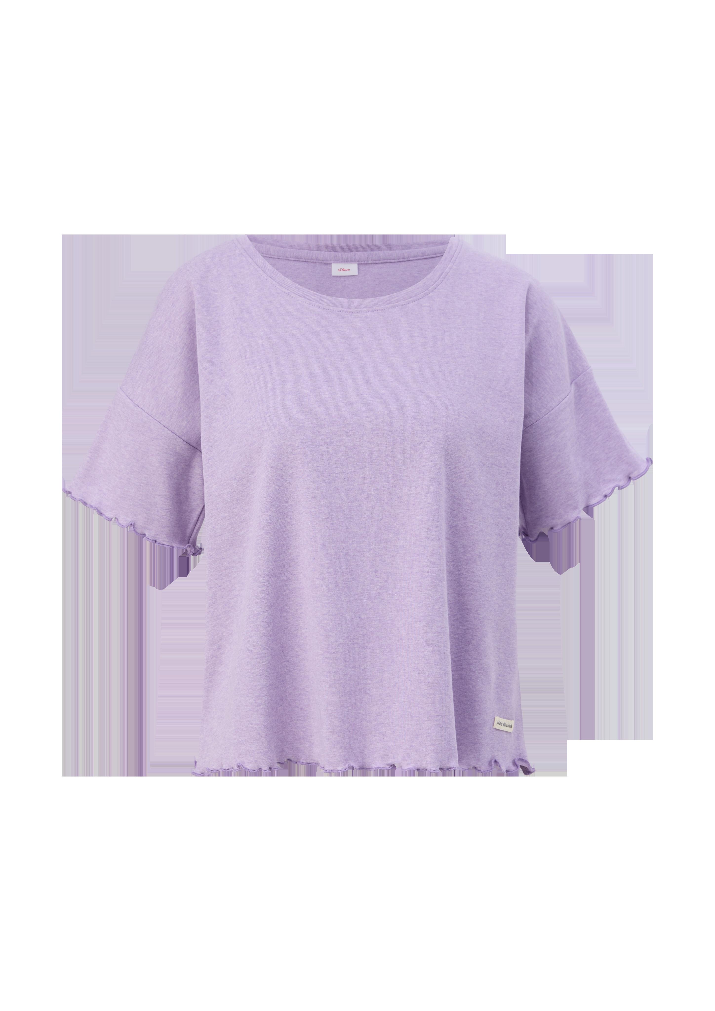 Pyjama-Shirt mit Rollsaum  6008384-4800