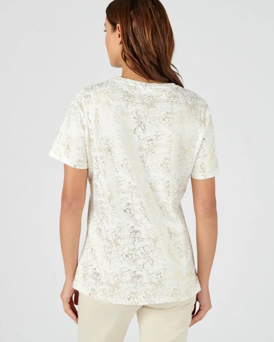 Tee-shirt imprimé pur coton