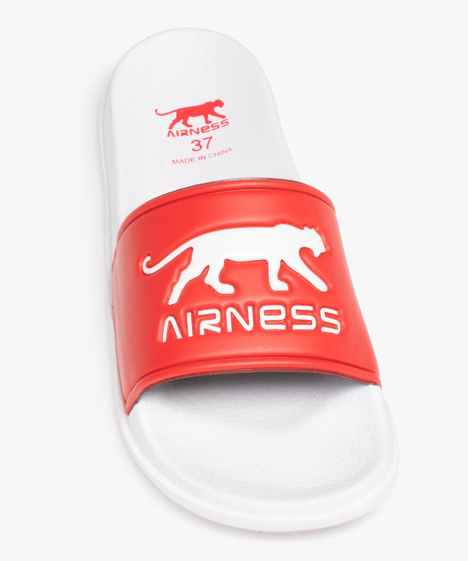 Mules de piscine Garçon à bandeau imprimé - Airness rouge | GEMO