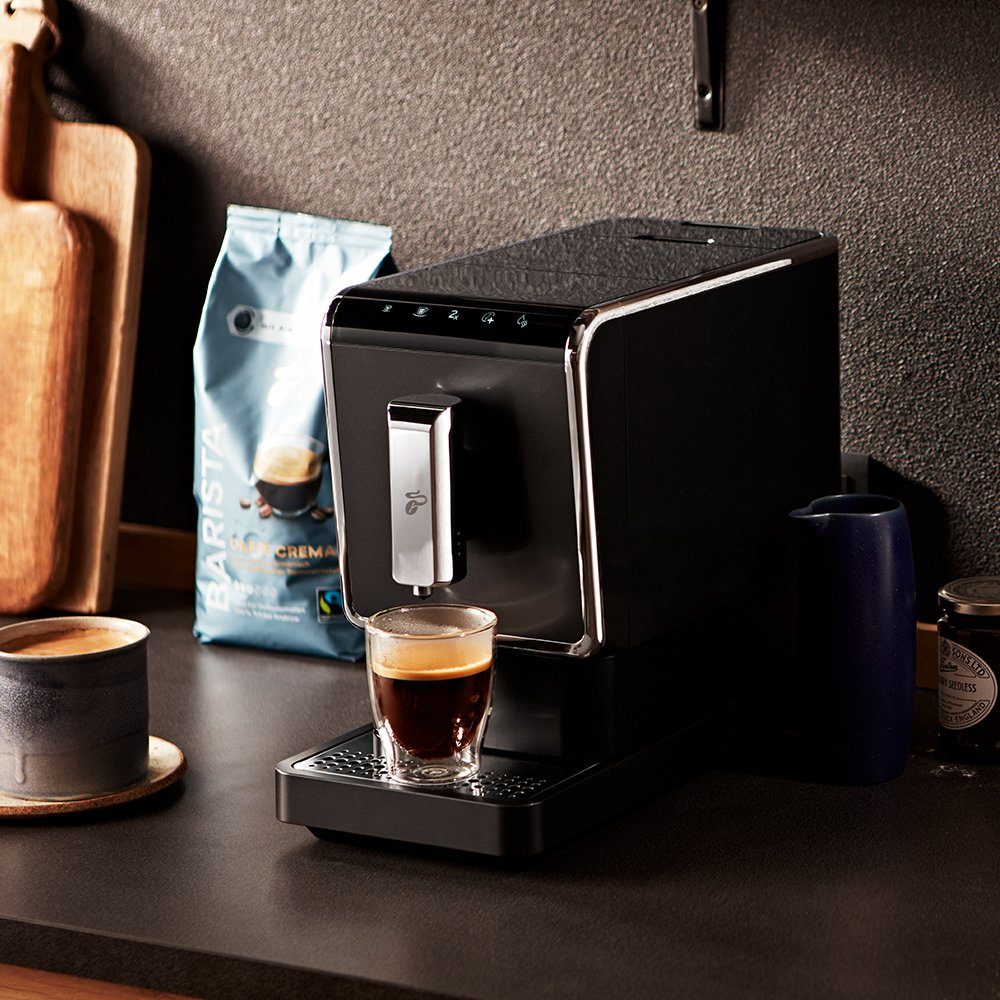 Tchibo Kaffeevollautomat Esperto Caffè für Caffè Crema und Espresso, Anthrazit, Herausnehmbare Brüheinheit