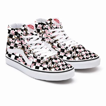 Cherry Blossom Checkerboard Sk8-Hi Personalizzate