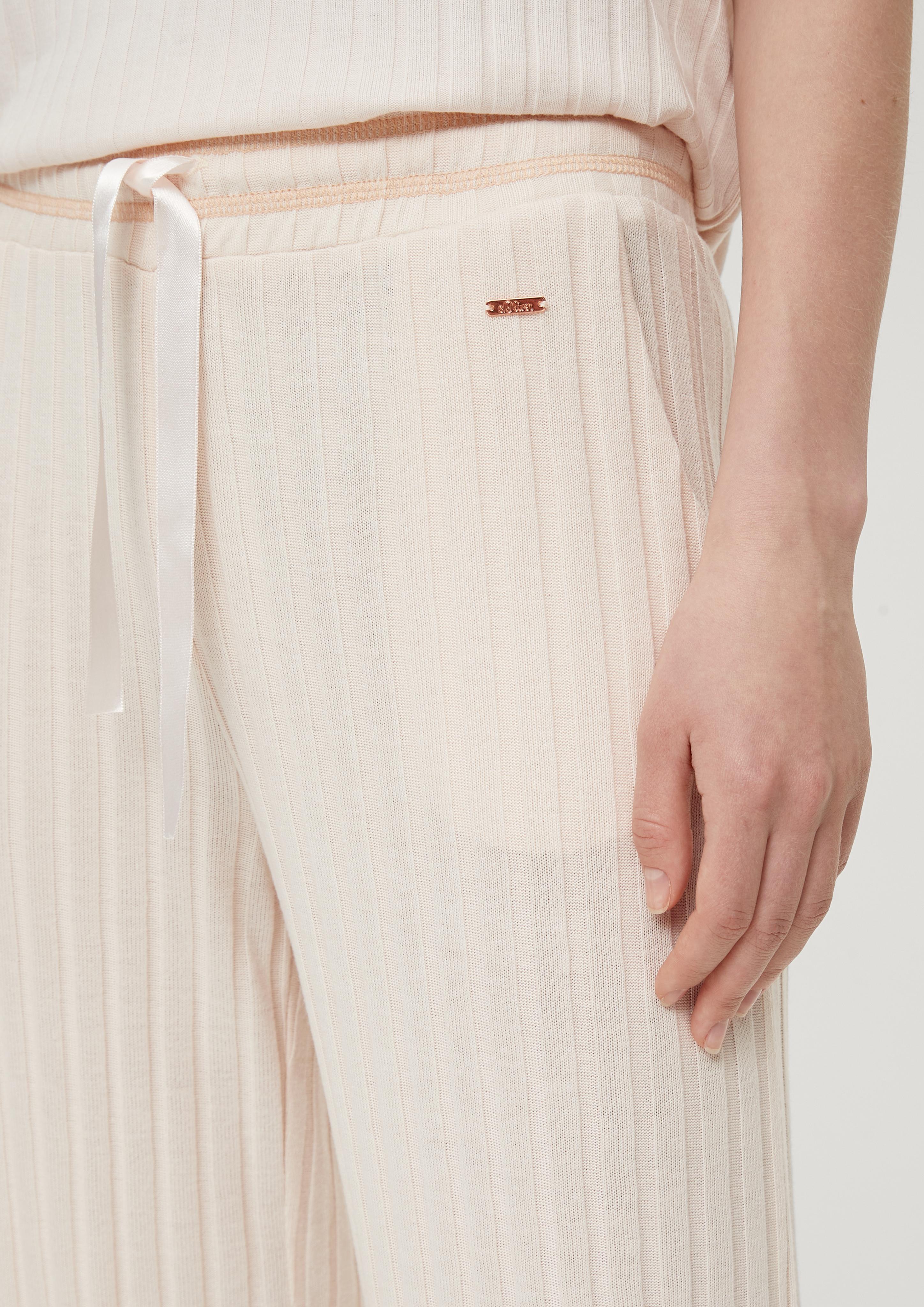 Pyjamahose aus Rippware  6007045-8024
