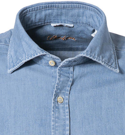 Stenströms, Jeanshemd, Fitted Body, Baumwolle, blau