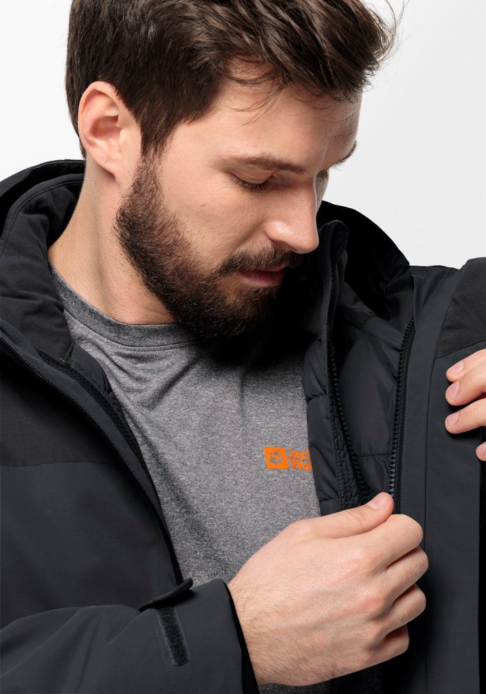 Jack Wolfskin 3-in-1-Funktionsjacke GLAABACH 3IN1 JKT M (2 teilig)