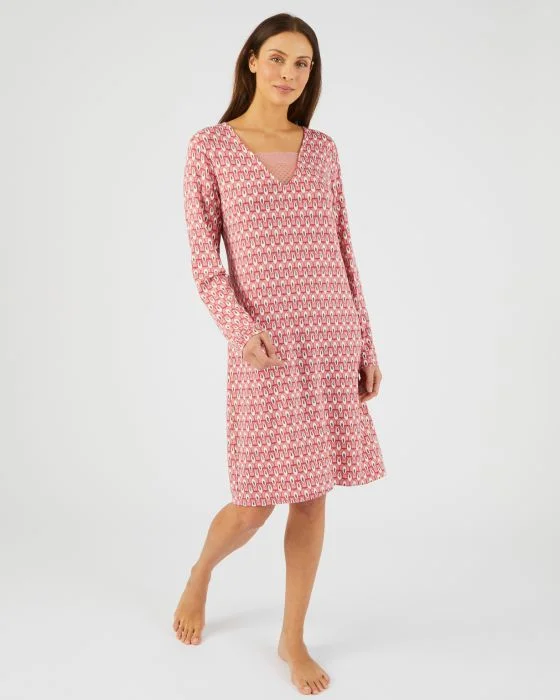 Chemise de nuit maille jersey modal élasthanne