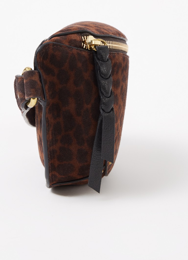 Jérôme Dreyfuss Lino Banane belt bag in calf suede with goatskin details
