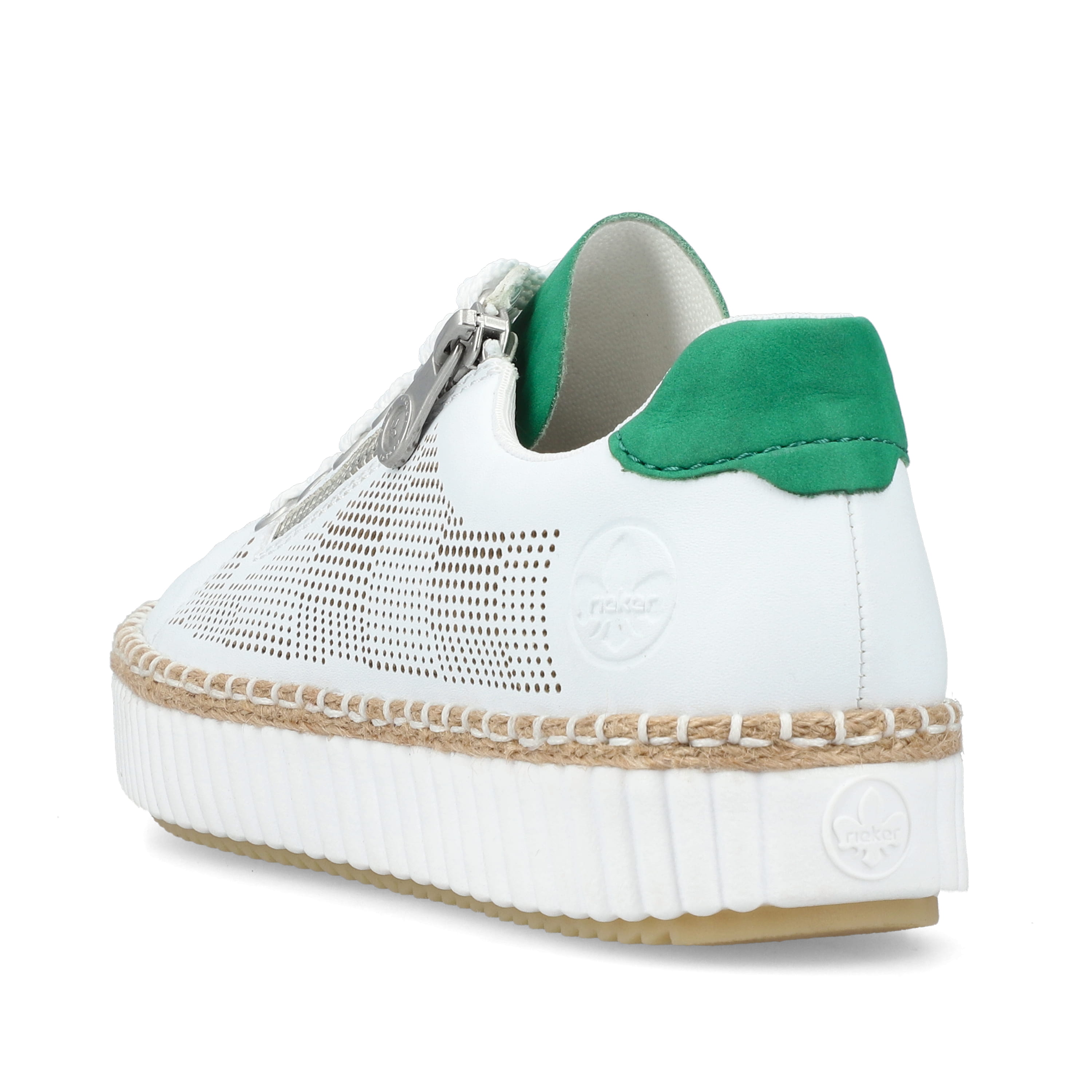 Rieker Damen Sneaker Low eisweiss