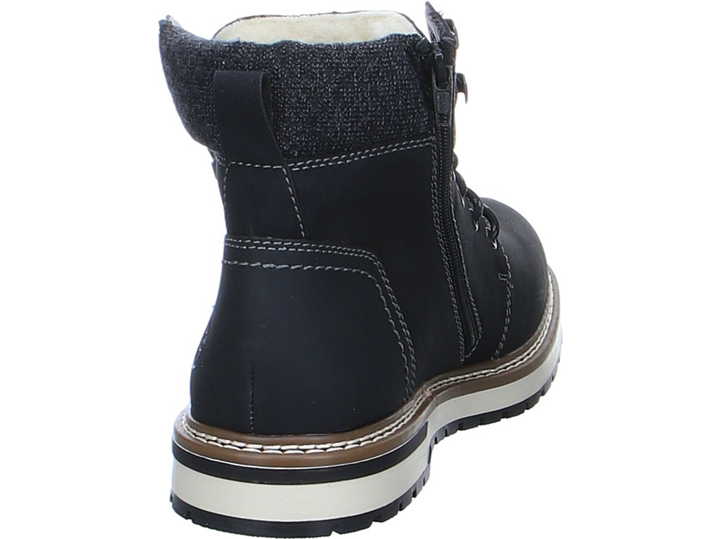 RIEKER Schnür-Stiefeletten schwarz
