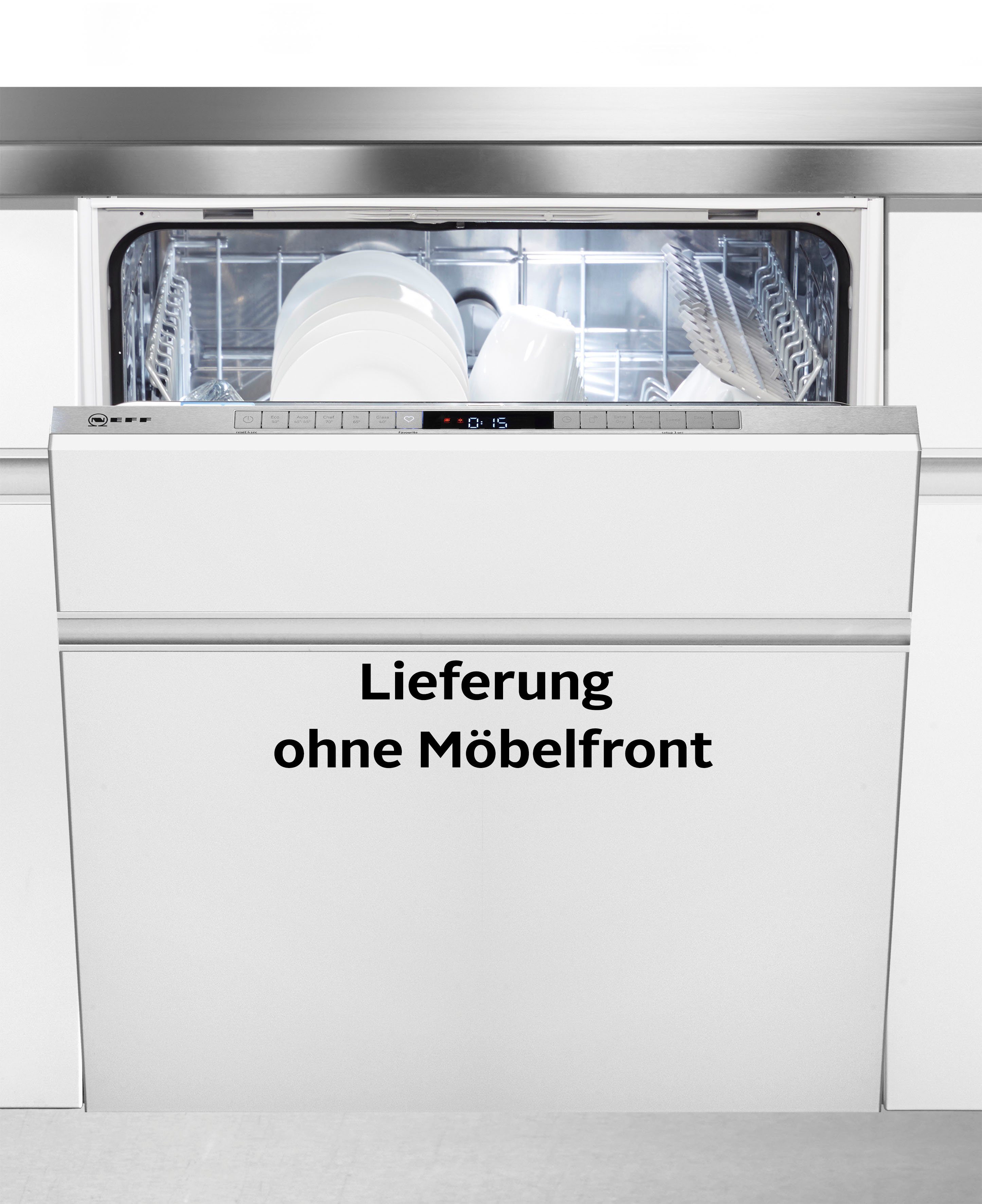 NEFF vollintegrierbarer Geschirrspüler, S255ITX04E, 12 Maßgedecke, XXL-Geschirrspüler
