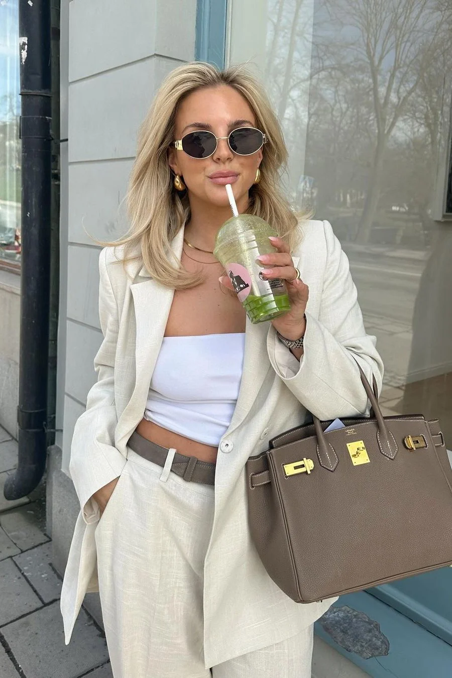 Linnen Look Blazer