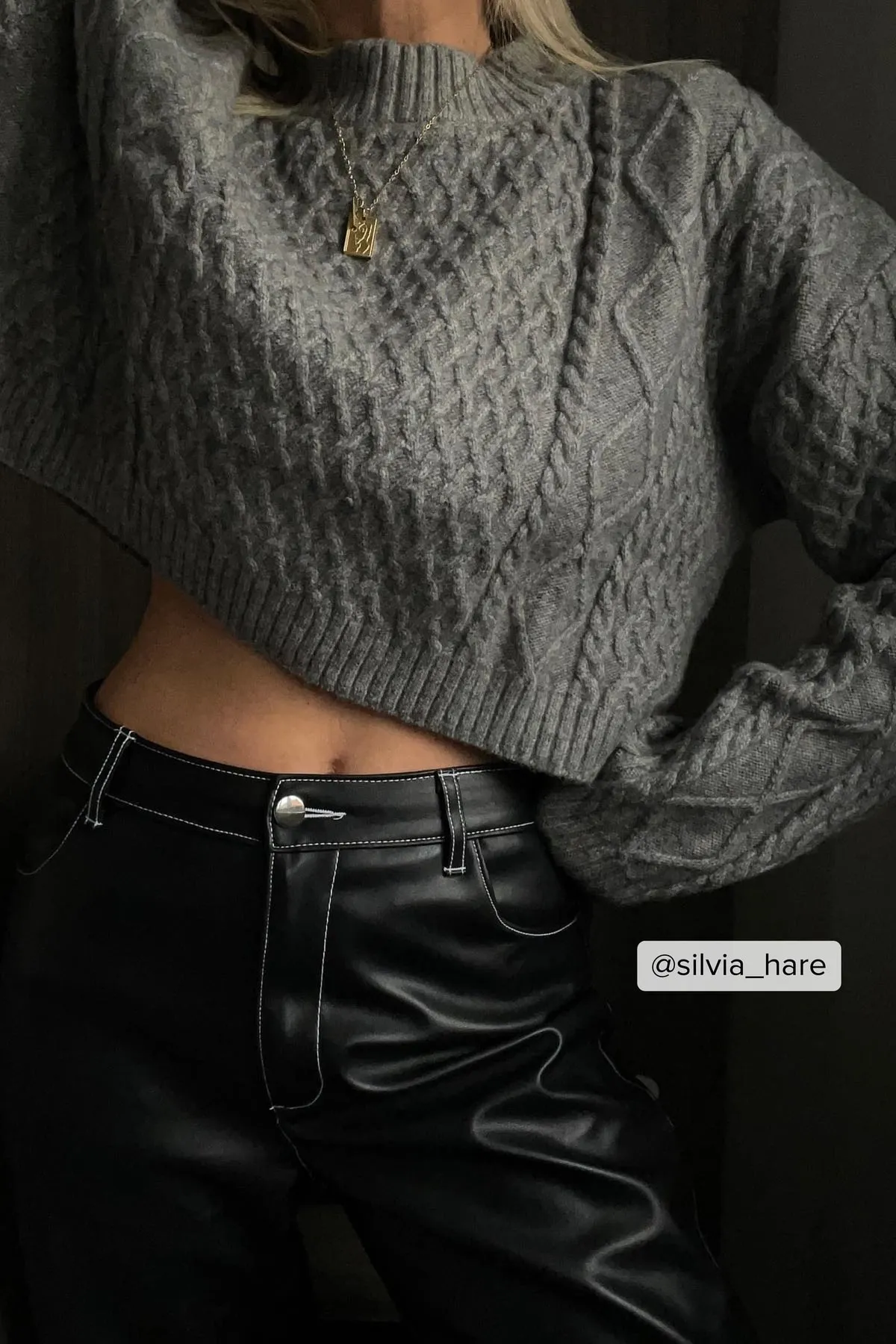 NA-KD  Kontrast-PU-Hose