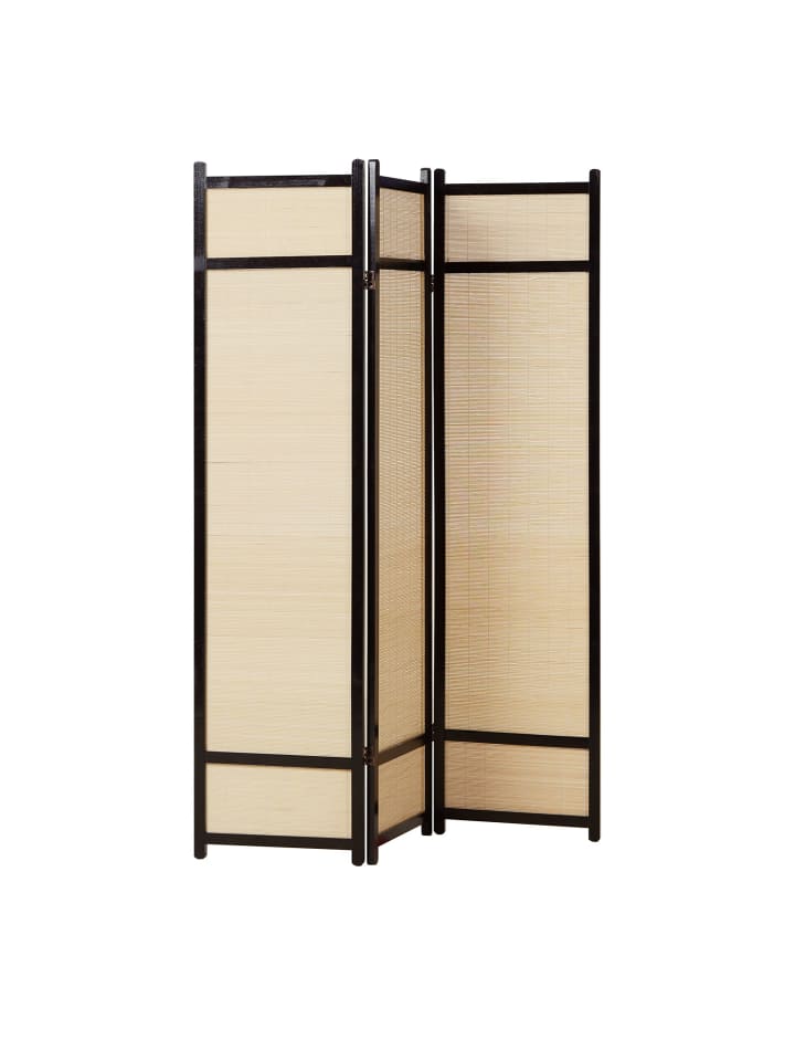Homestyle4u 3-tlg. Paravent in Schwarz 132x175 günstig kaufen onesize