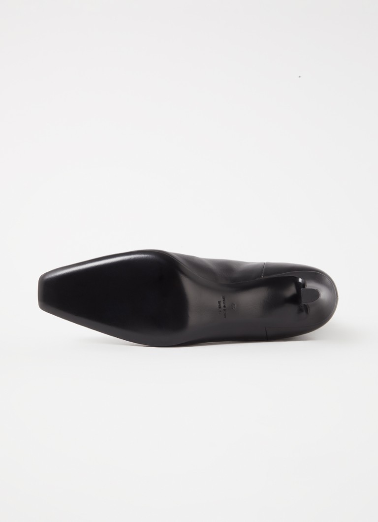 TOTEME  The Mid Heel enkellaarsje van leer