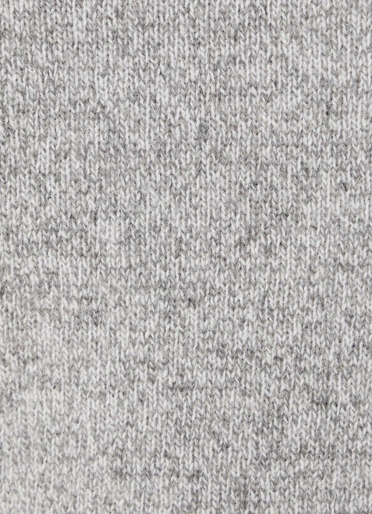 Profuomo Fine-knit wool blend sweater with col and embroidered design
