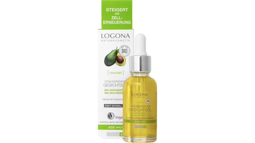 LOGONA vitalisierendes Gesichtsöl 30 ml