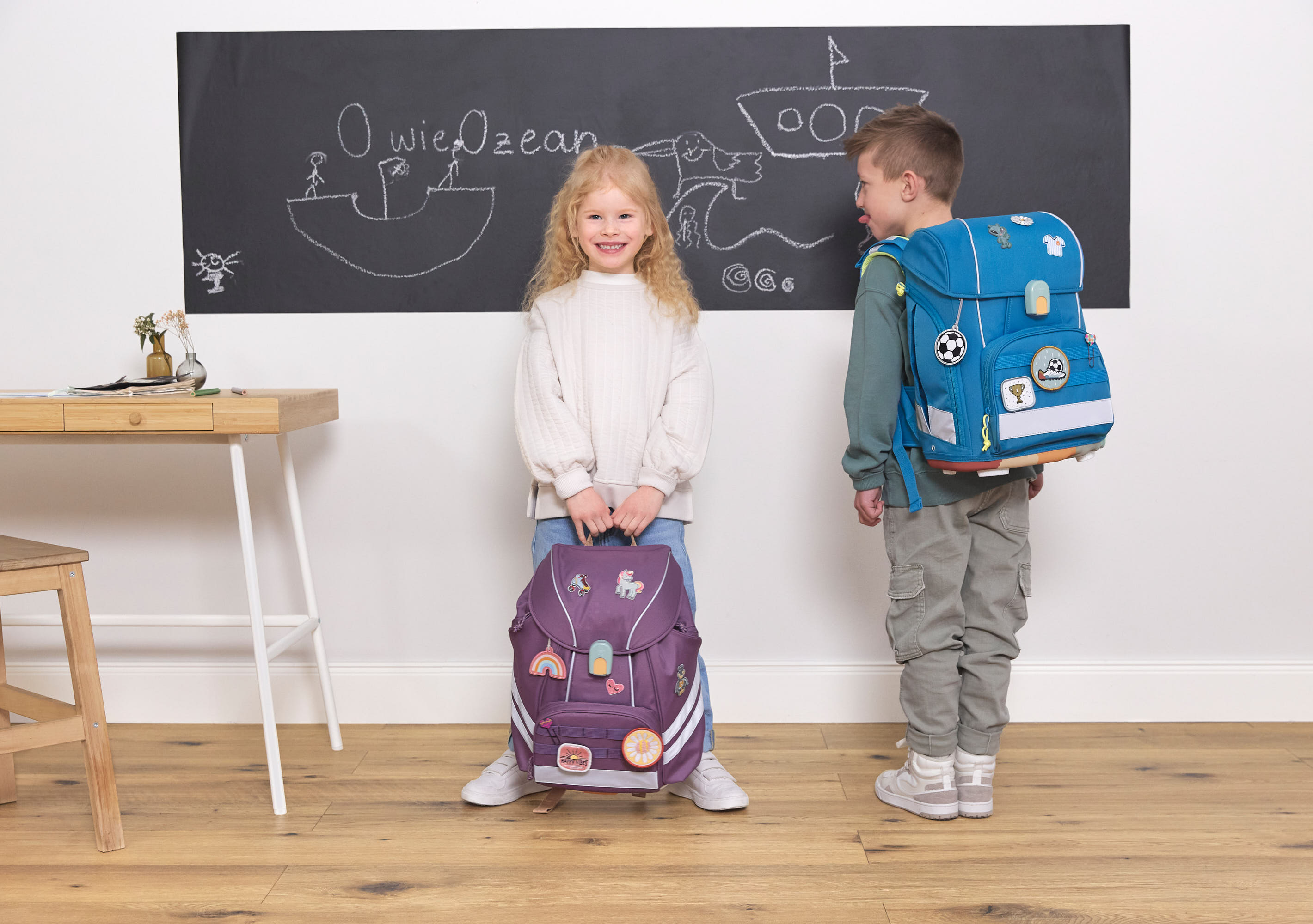 Schulranzen Set 7-teilig, Flexy Unique Purple