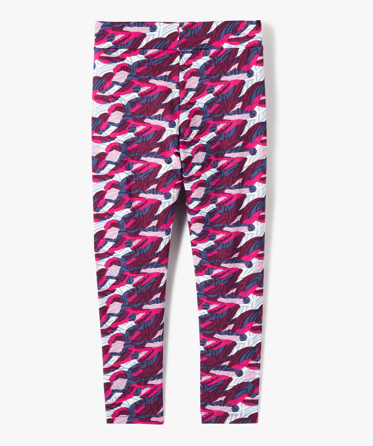 Leggings long extensible imprimé fille multicolore | GEMO
