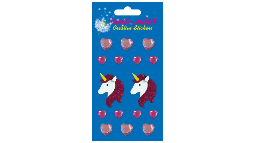 PAP-ART Strass-Sticker Herzen