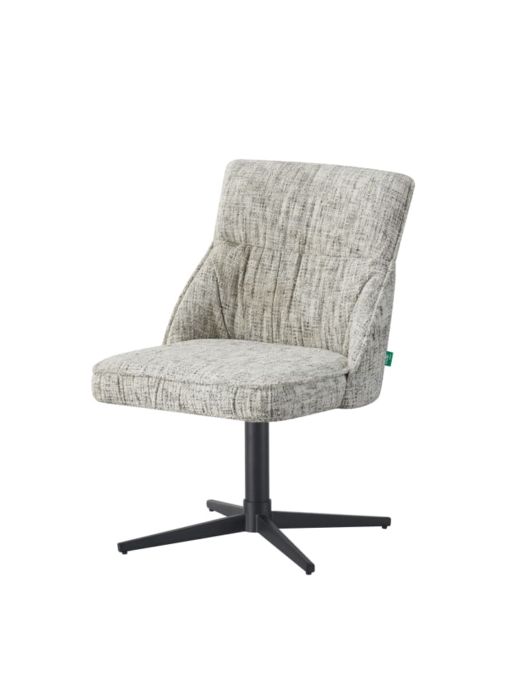 DUBI Möbel 2er-Set: Drehstuhl LORENA in Hellgrau - (B)49 x (H)83 x  (T)62 cm günstig kaufen onesize