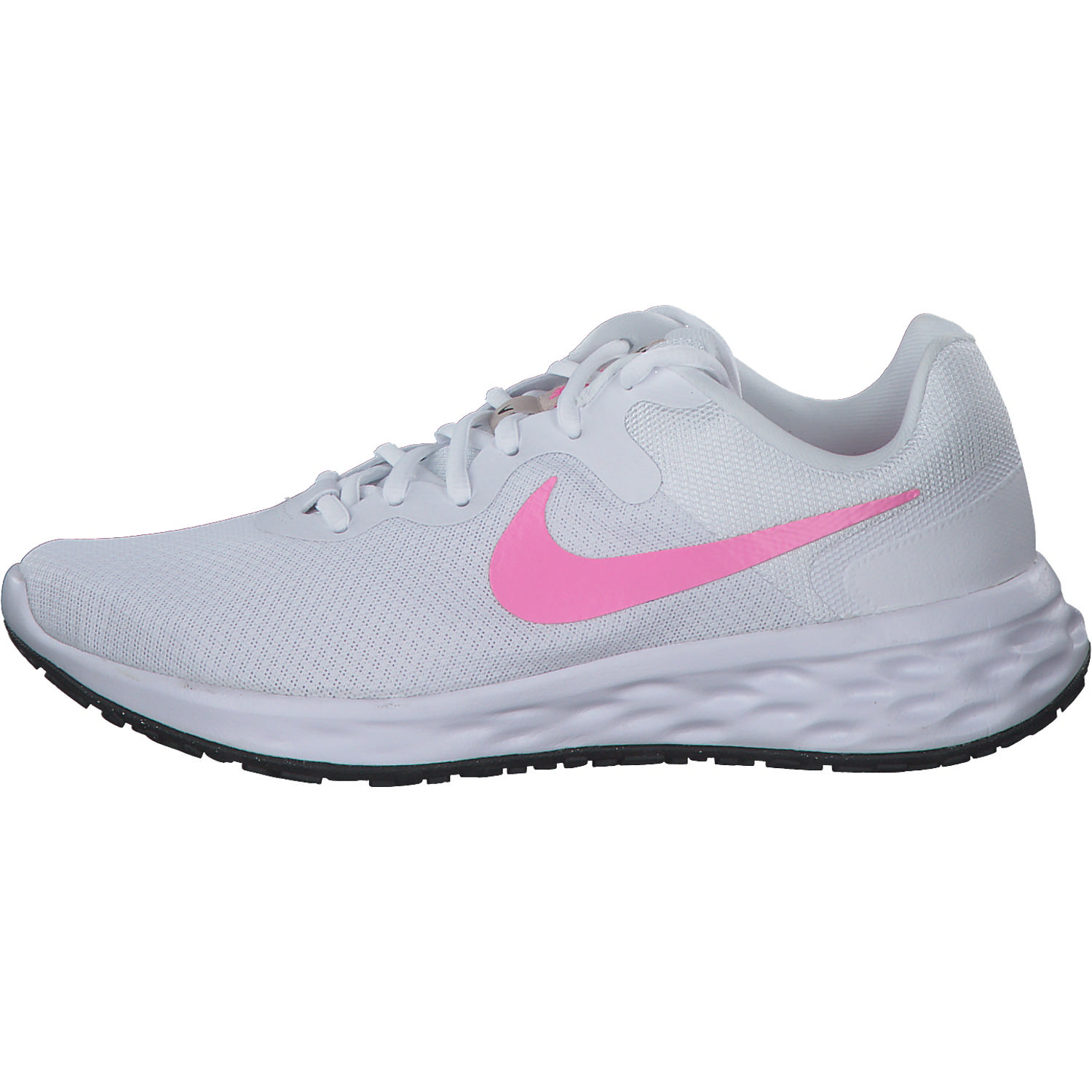 Nike Revolution 6 DC3729, Sneakers Low, Damen, white/pink spell/fossil stone