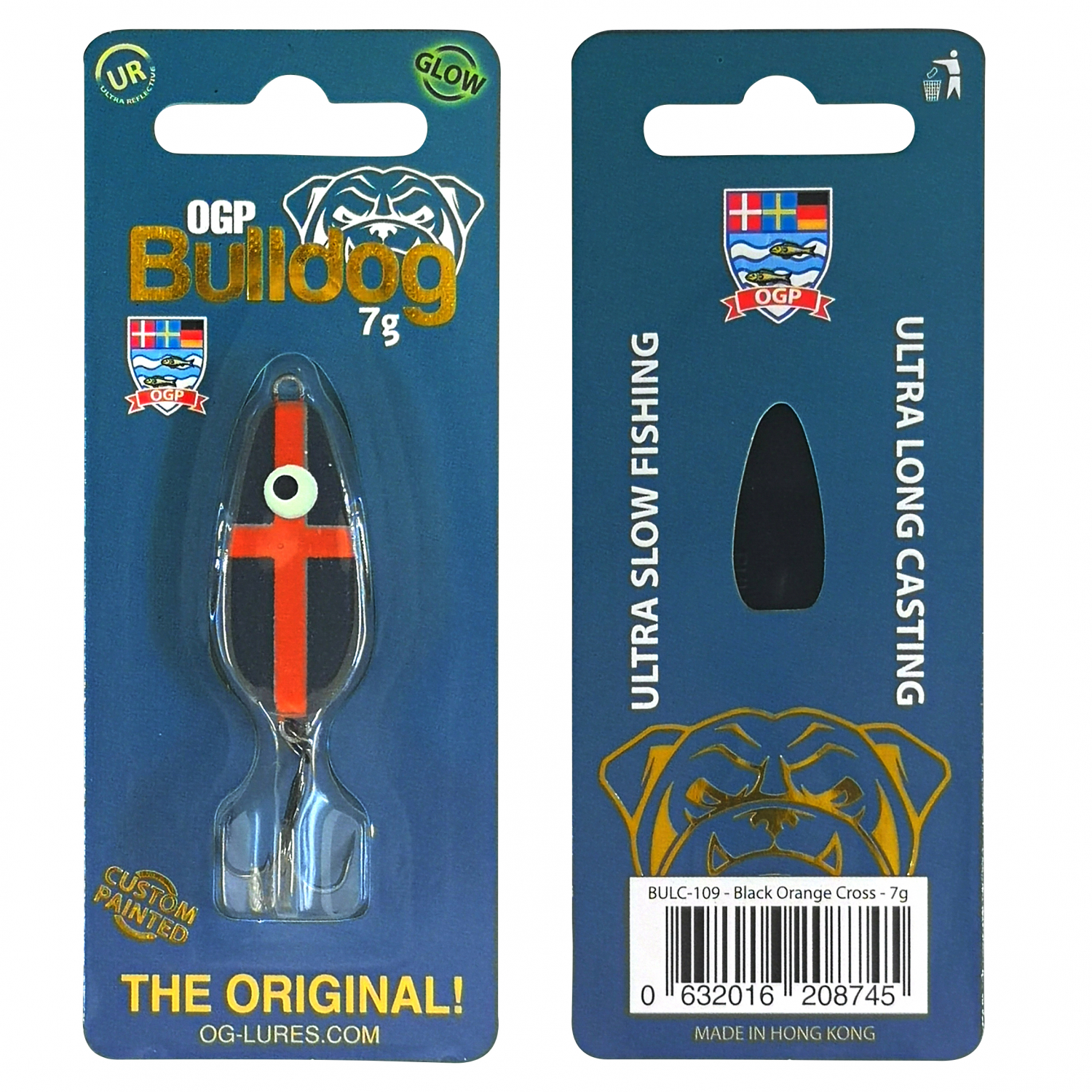OGP Blinker Bulldog (Black Orange Cross, 7 g)