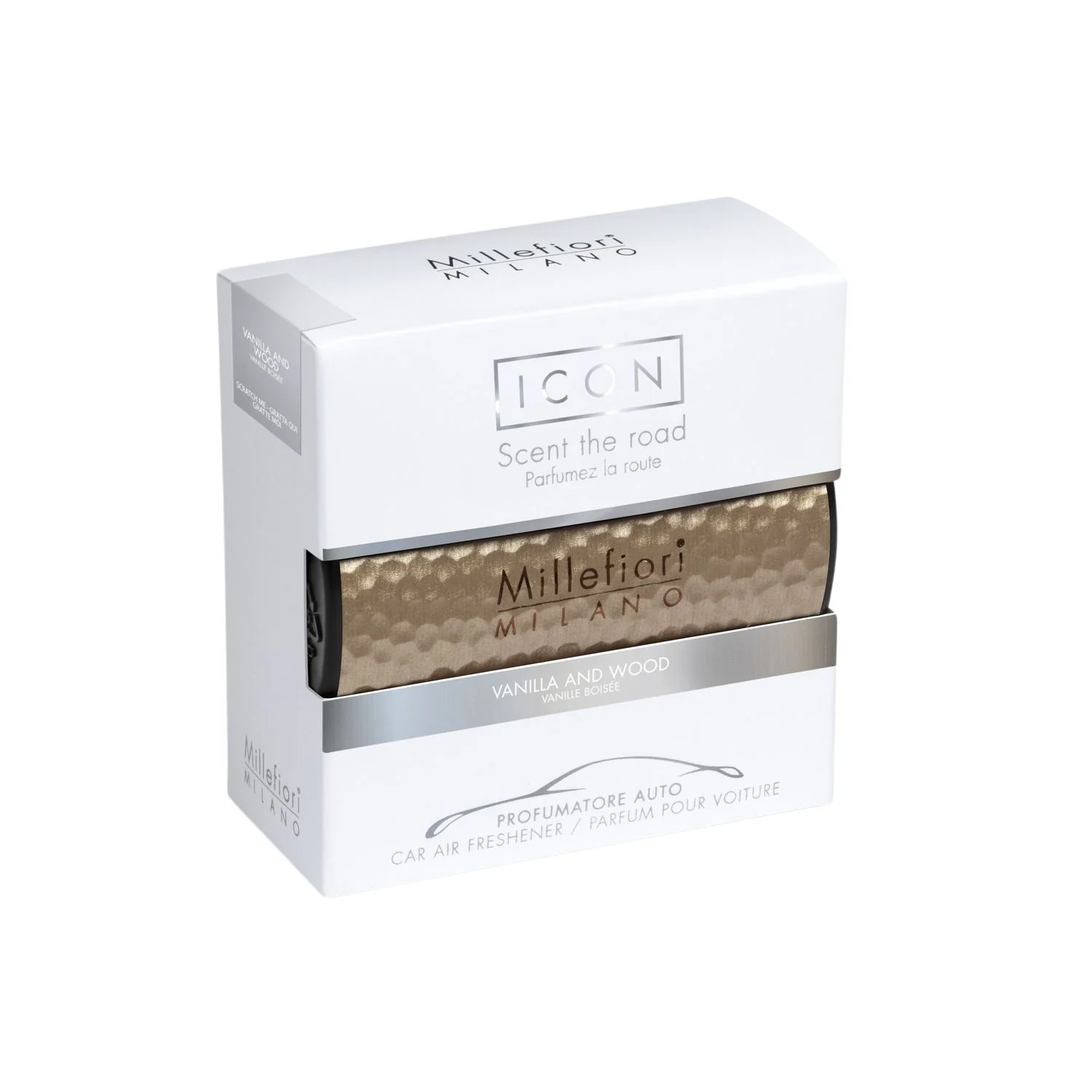 Autóillatosító Icon Vanilla & Wood - Fém ernyők - Autóillatosító