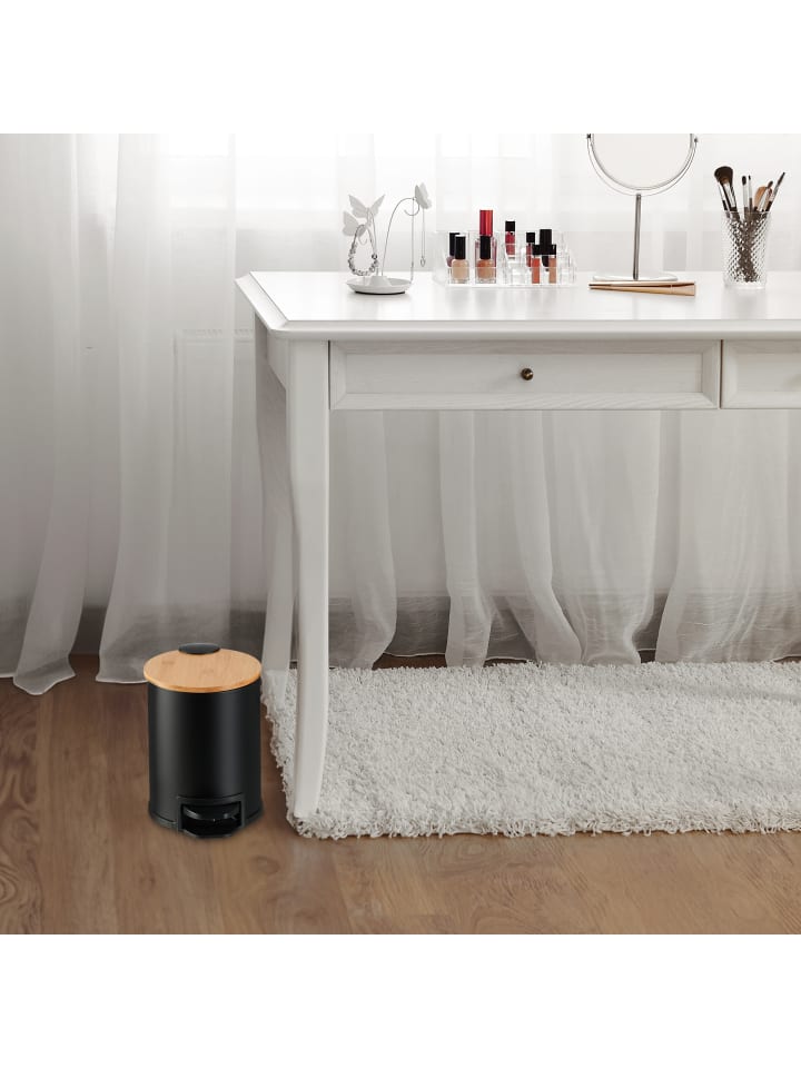 relaxdays Mülleimer Bad in Weiß - 3 l günstig kaufen onesize