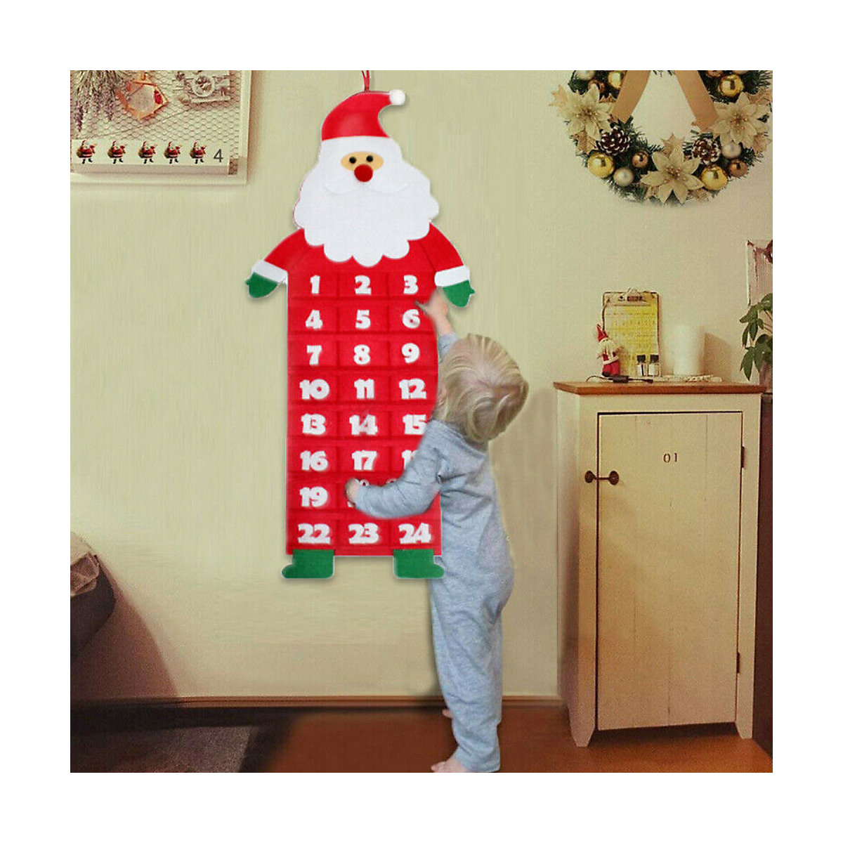 Adventskalender Dekor Partydeko für Kinder