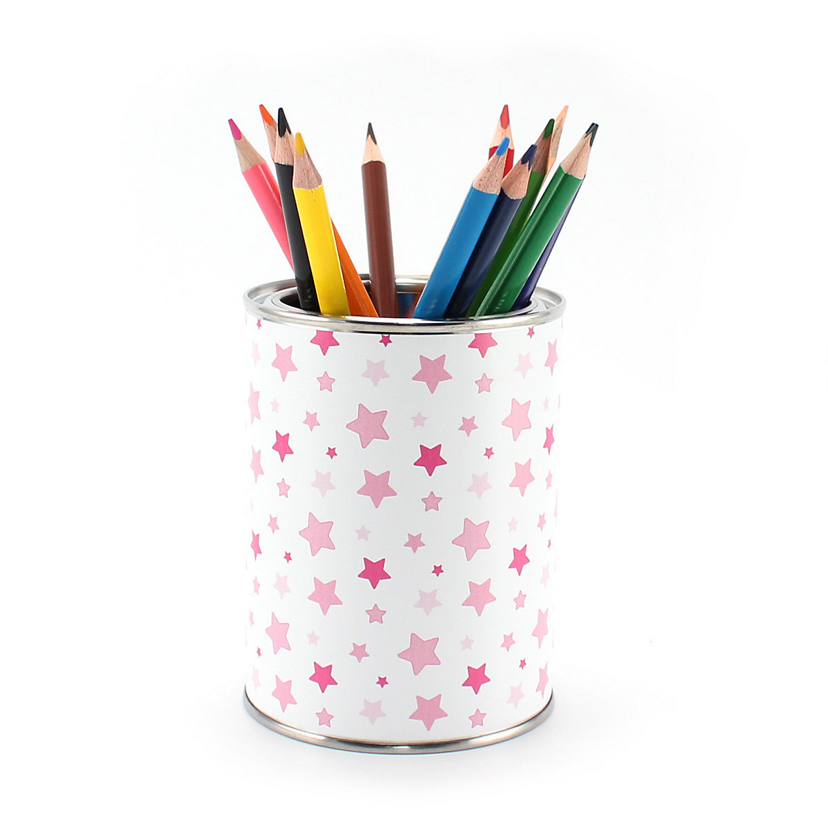 Stiftebecher Sterne rosa/pink - Kinder Stifteköcher Stiftehalter Stifteköcher