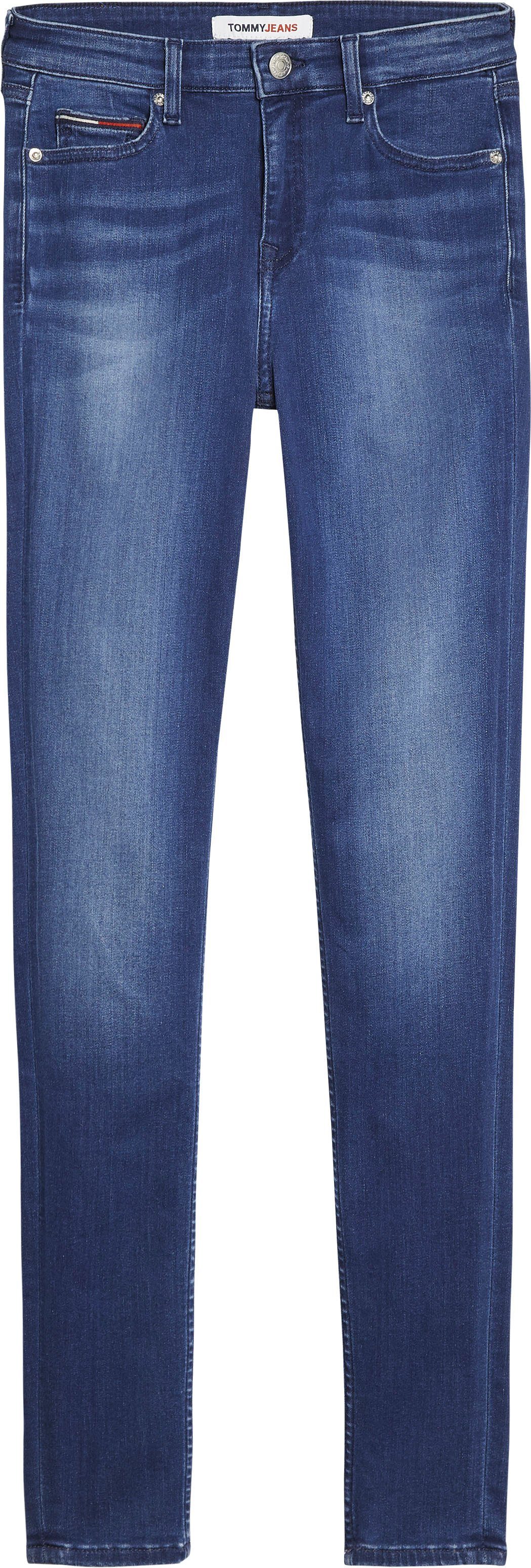 Tommy Jeans Skinny-fit-Jeans NORA MR SKNY mit Tommy Jeans Logo-Badge & Stickereien