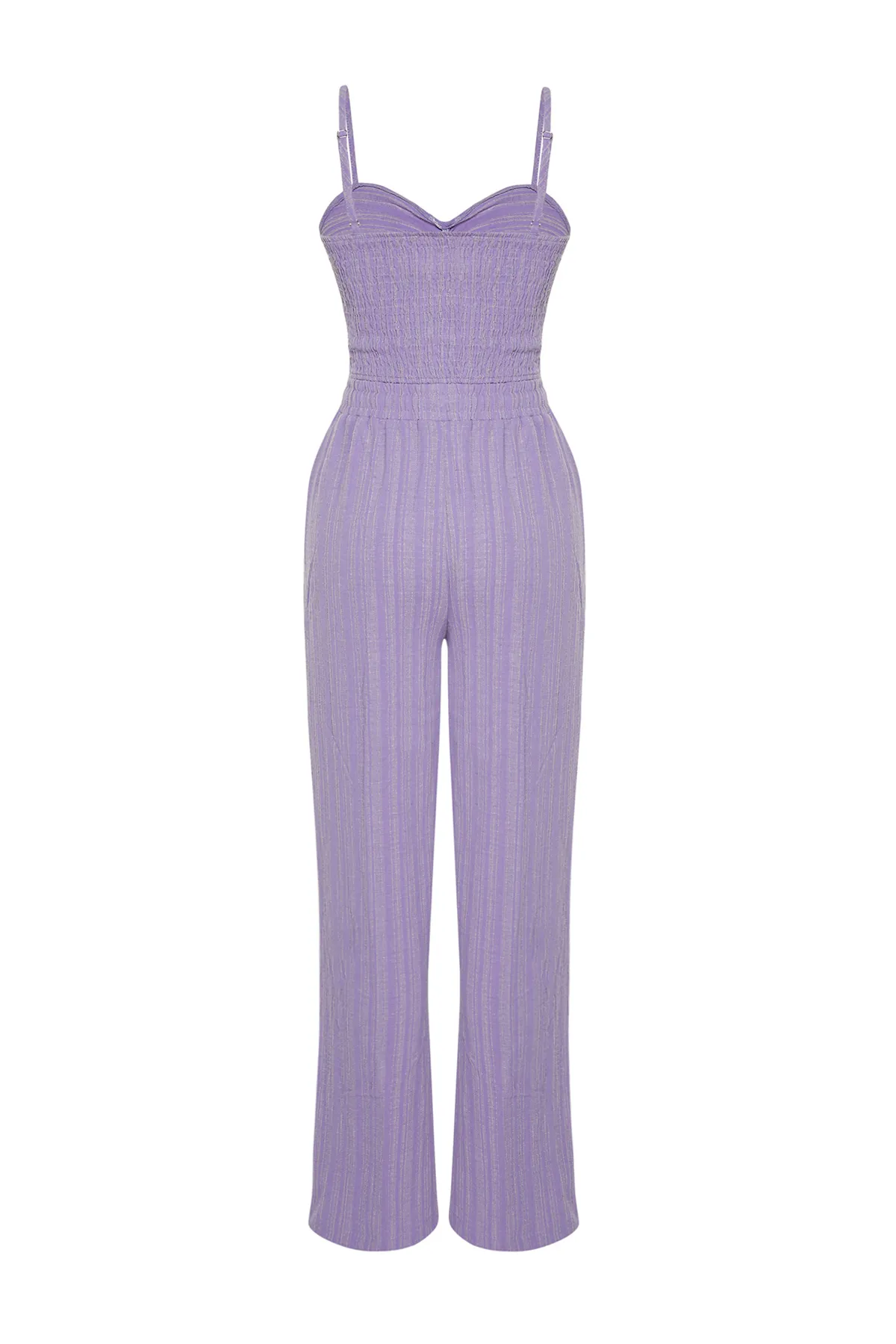 Trendyol Collection  Lila gewebtes Blusen-Hosen-Set TBESS24AU00076