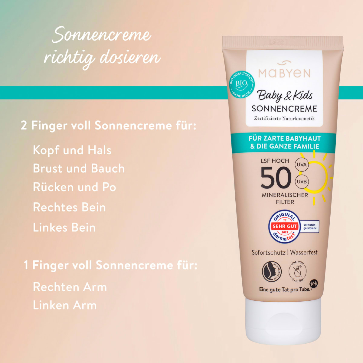 Sonnencreme Baby & Kids sensitiv, LSF 50, 100 ml