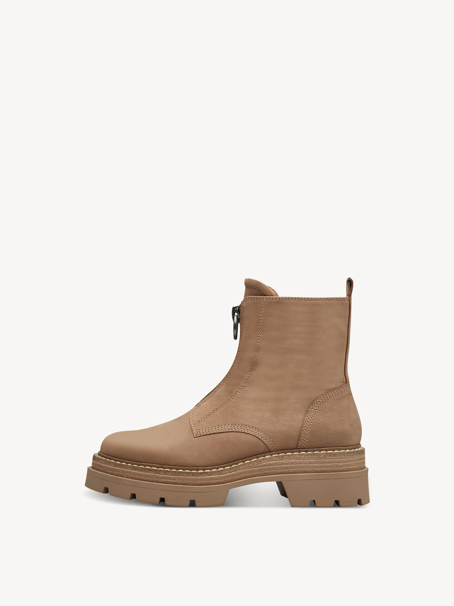 Bottine en cuir - marron
